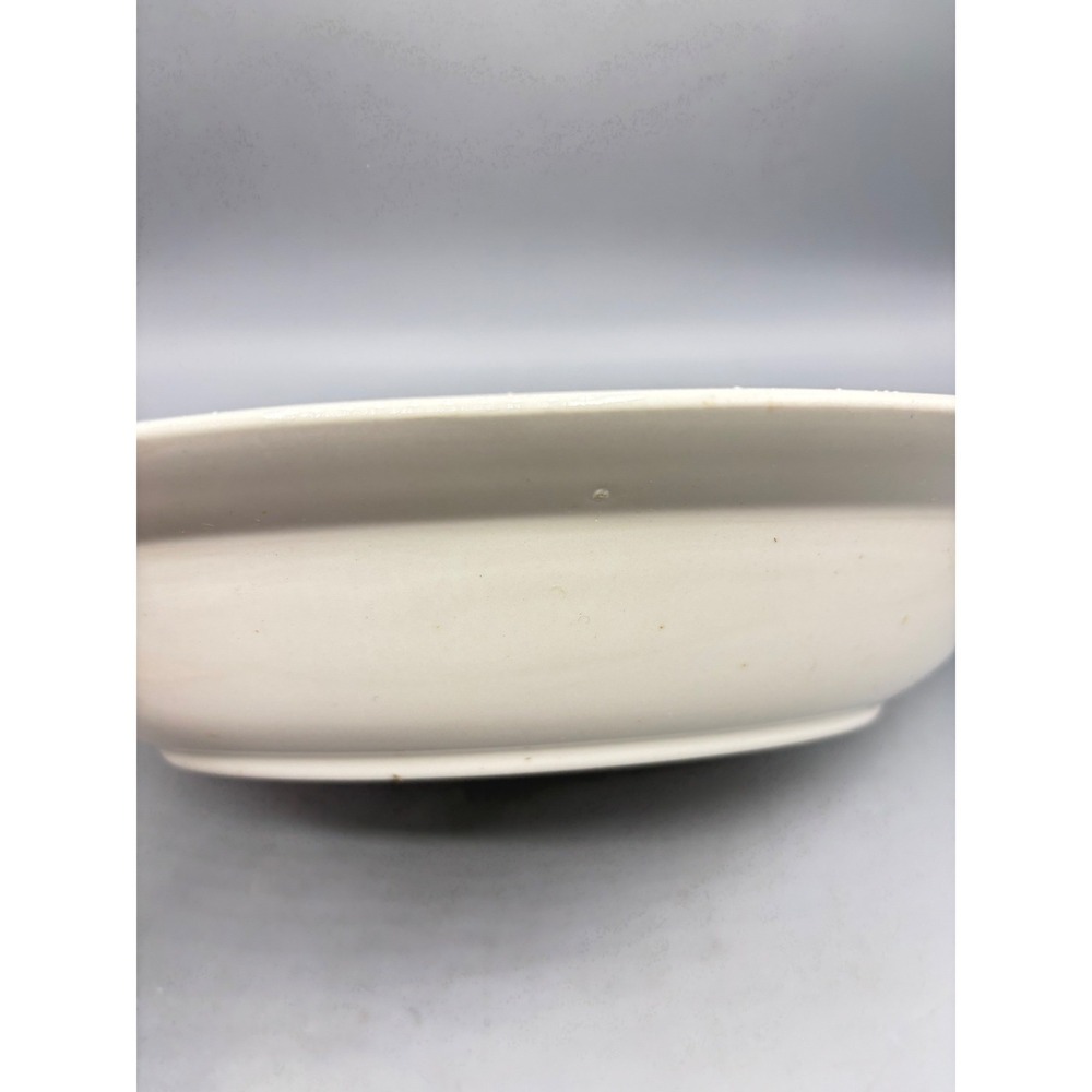 Hall Superior Quality Cameo Rose Oval Serving Bowl Vintage Mary Dunbar 10 Inch - Picture 5 of 7